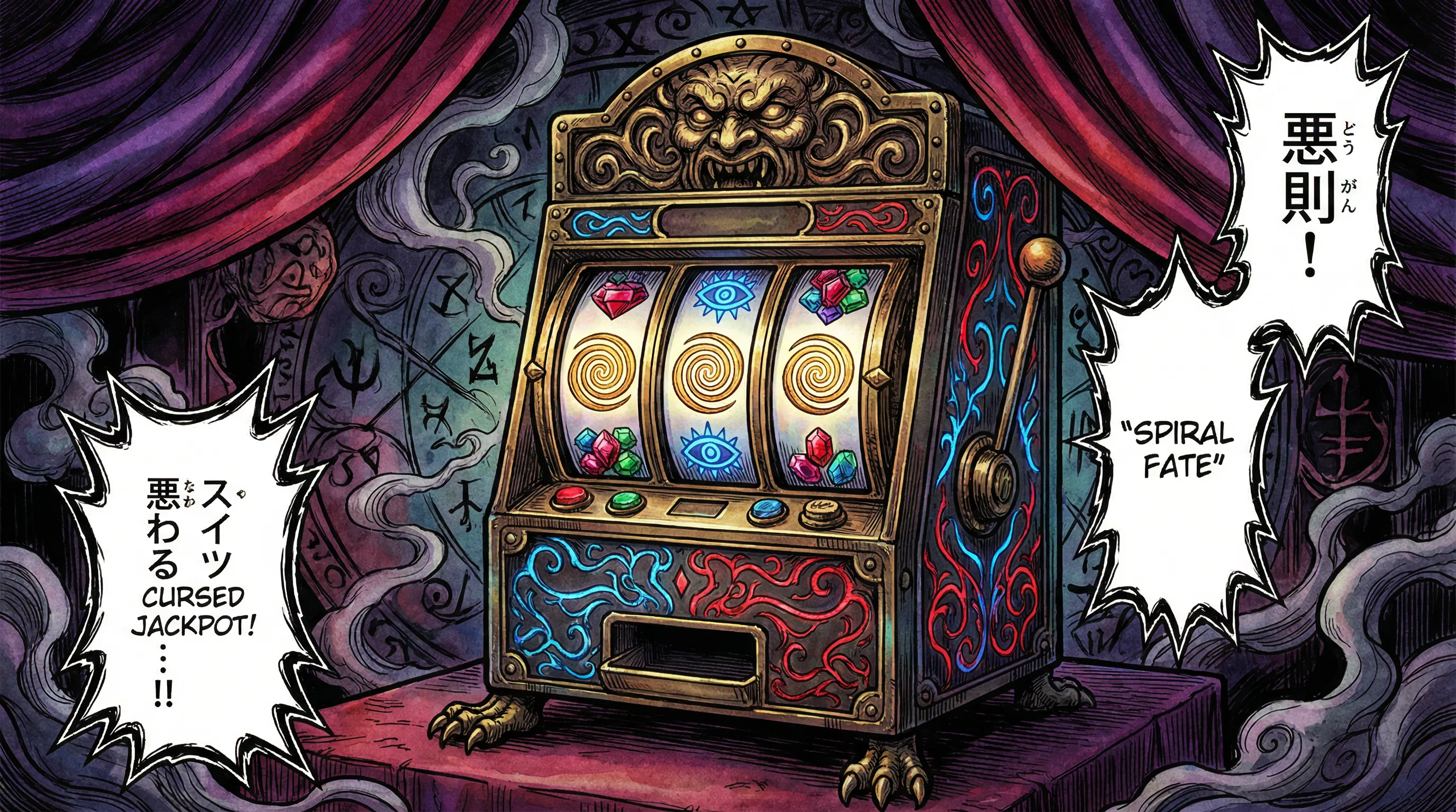 Máquina caça-níqueis mística do gbgbet com símbolos dourados